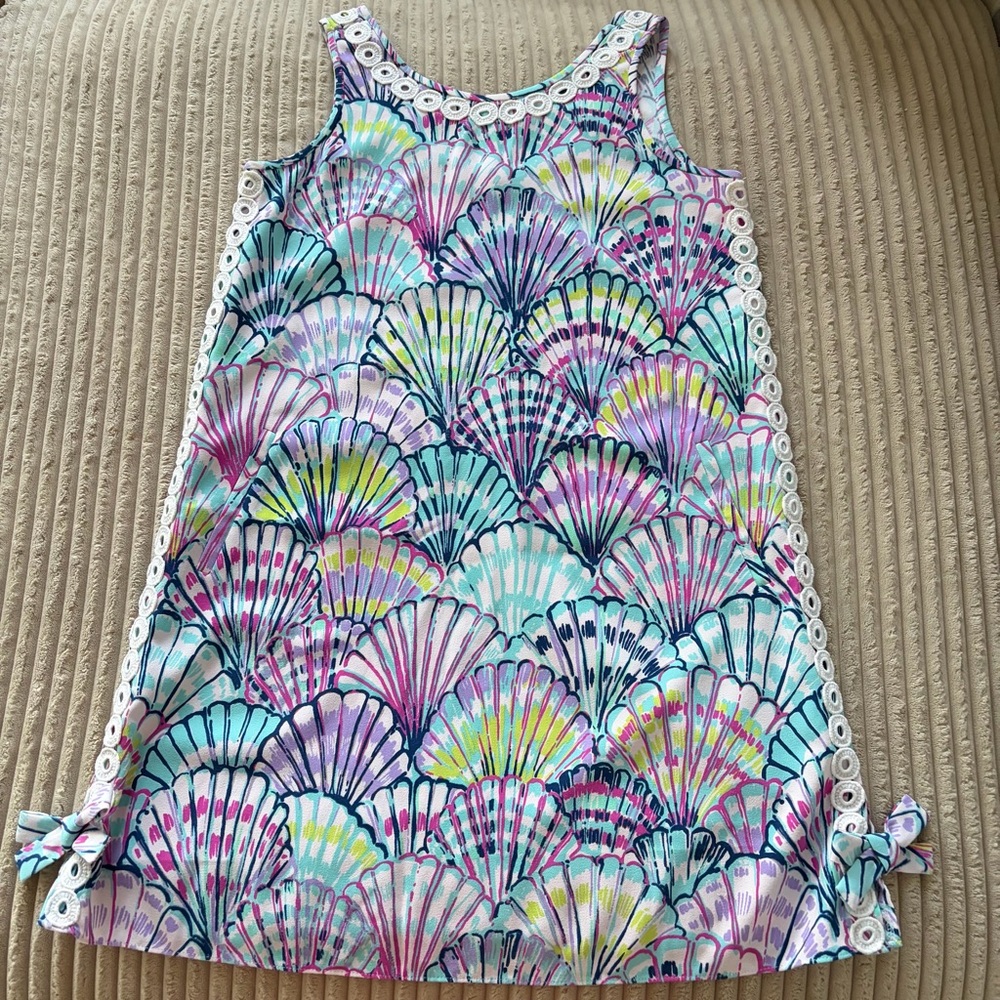 Lilly Pulitzer Stella Shift Dress Serene Blue Oh Shello Size 2